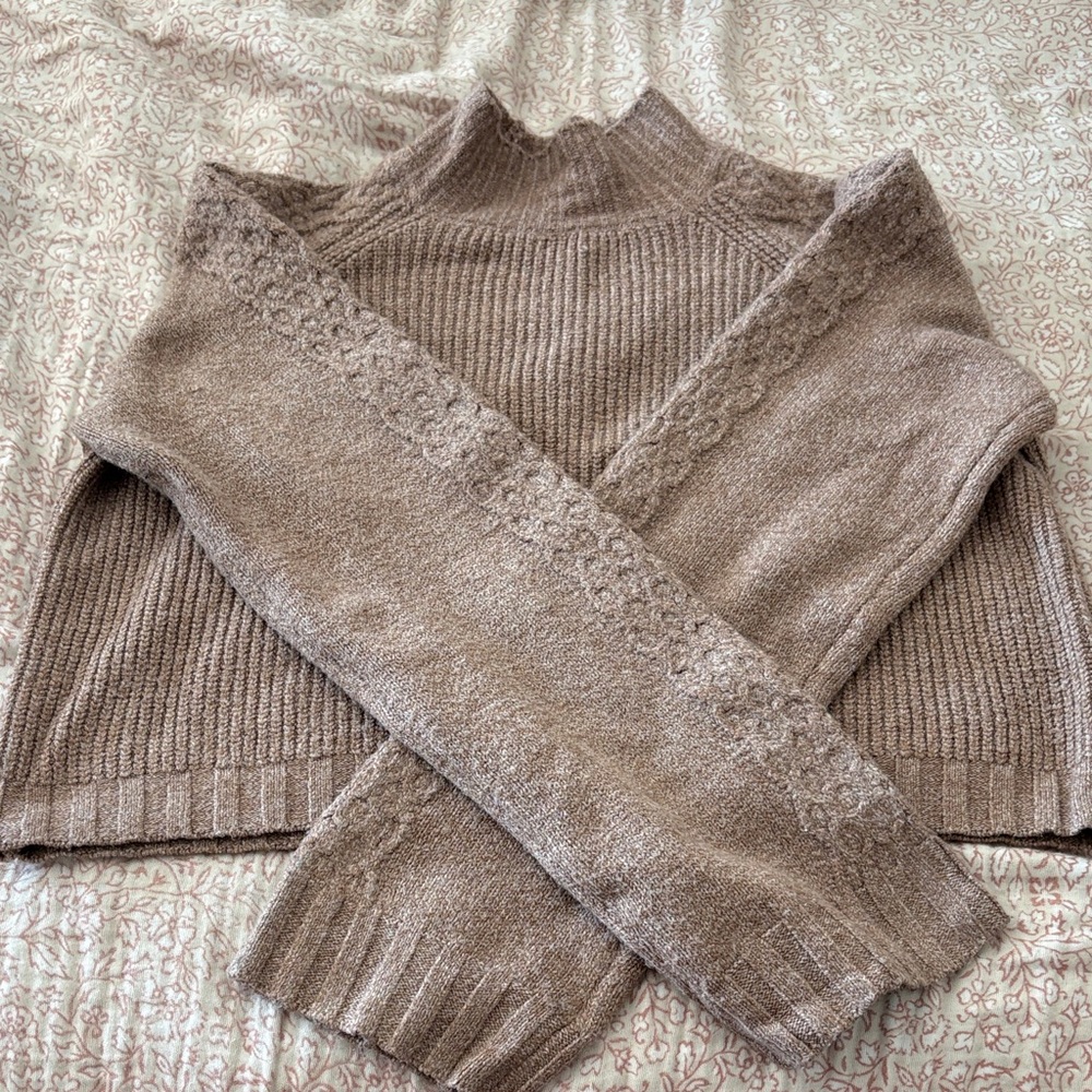 Wild Fable Taupe Cowl Neck Sweater